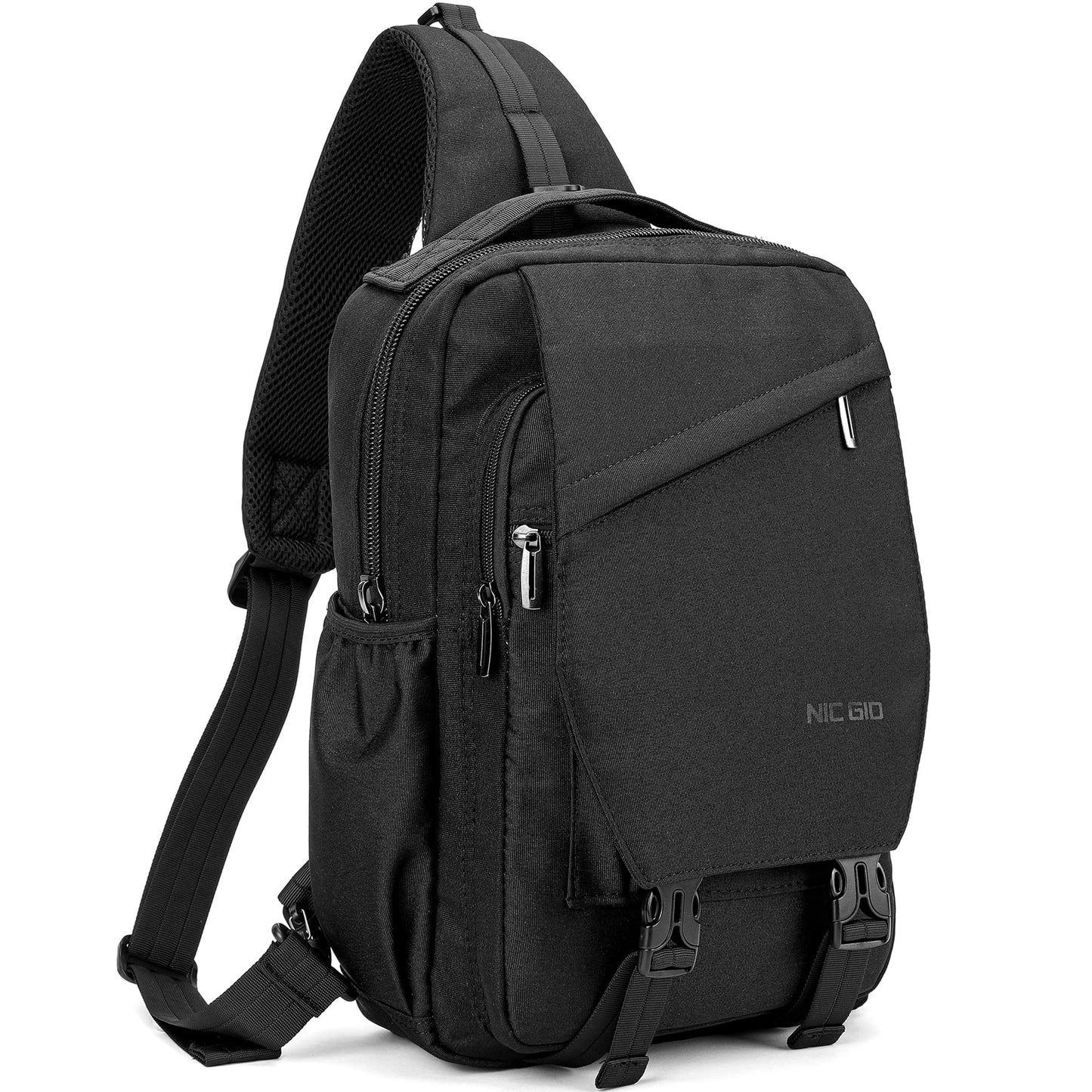 NICGID Sling Bag Backpack, 13.3'' Laptop Bag Crossbody Shoulder Chest Backpacks Travel Outdoors for Men Women