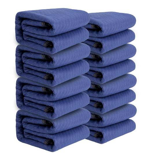 Gsmetmy Moving Blankets Packing Blankets 80"72" Professional Quilted Shipping Thick Furniture Pads-The Tool for Movers Heavy Duty Moving Blankets 8 Blanket