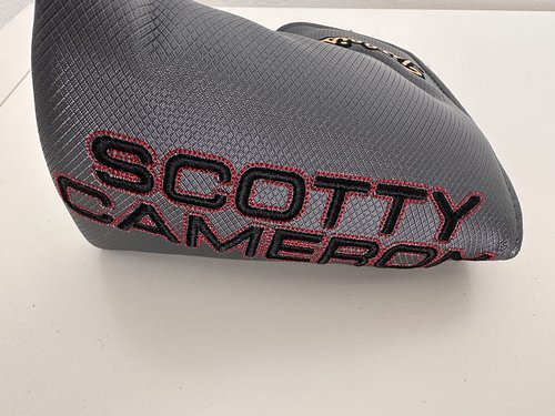 New SCOTTY CAMERON Gray MID Mallet Cover Putter Headcover - Authentic