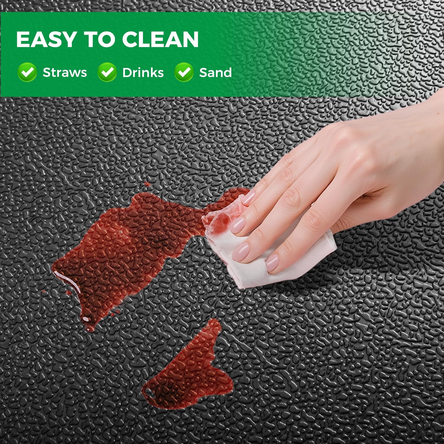 10L0L Golf Cart Floor Mat for Yamaha G29 Drive/Drive 2,High Temperature Resistant Silica Gel Mat,8mm Thick Not Deformed Non-Slip (Drive2)
