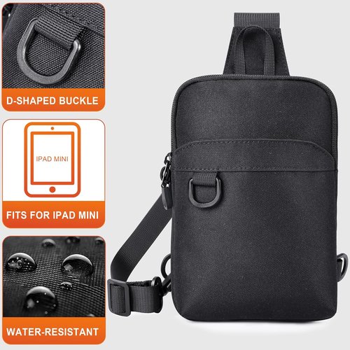 HILOMON RFID Blocking Small Sling Bag - Versatile Mini Crossbody for Travel & Hiking | Unisex Design