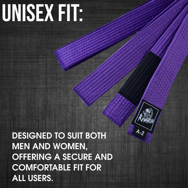 Fadi Sports Revansh Cotton-Polyester belt for Jiu Jitsu, Judo, Karate, and other martial arts. Suitable for kids and adults