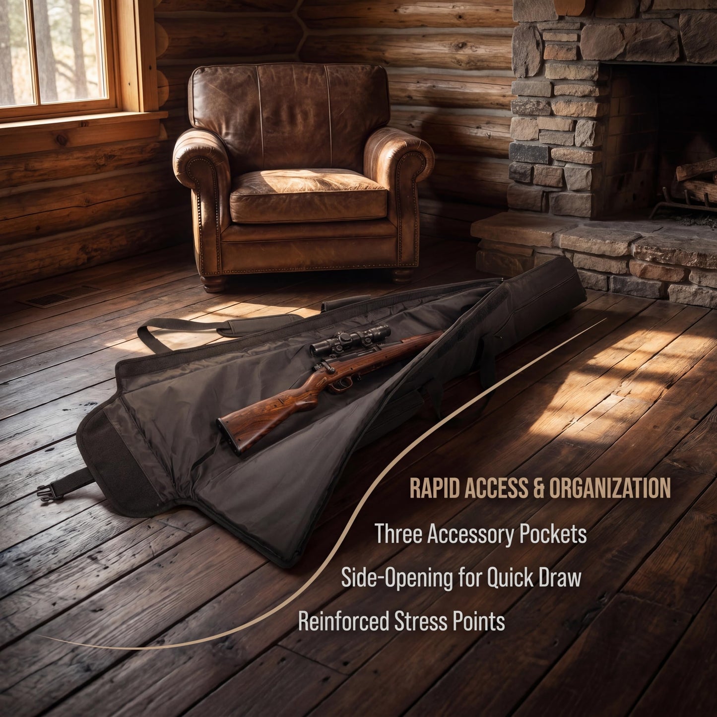INSSTUID Rifle Case Soft Shotgun Cases Long Gun Bag for Hunting Shooting