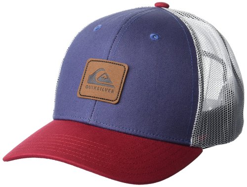 Quiksilver Men's Easy Does It Snap Back Trucker Hat Navy/RED One Size