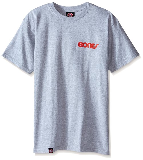 Bones Bearings Swiss Text Heather T-Shirt, X-Large