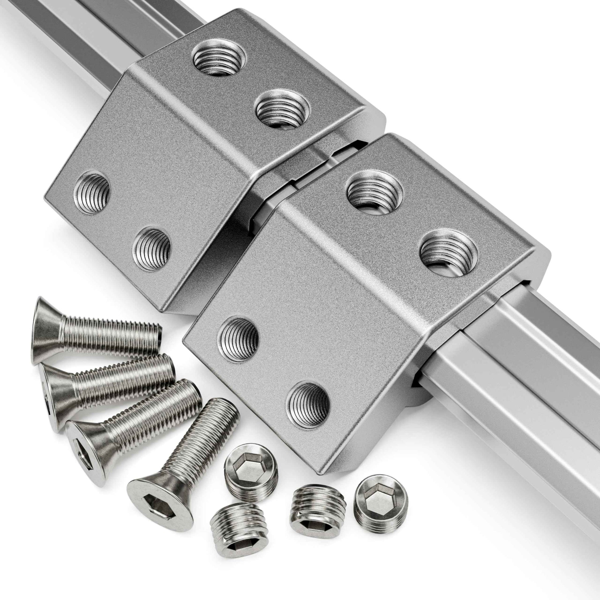 Alpha Engineered Universal Rail Mount Compatible with Milwaukee Packout, Rail Mount for Packout Tool Box, OEM Locking packout Rail Clip, Silver