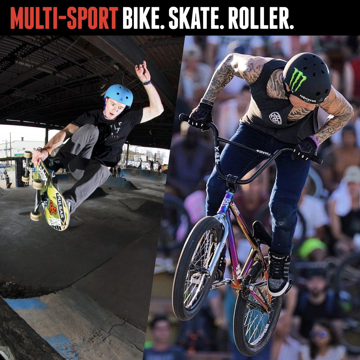 Triple Eight Dual Certified MIPS Bike and Skateboard Helmet, Black Matte, Small/Medium