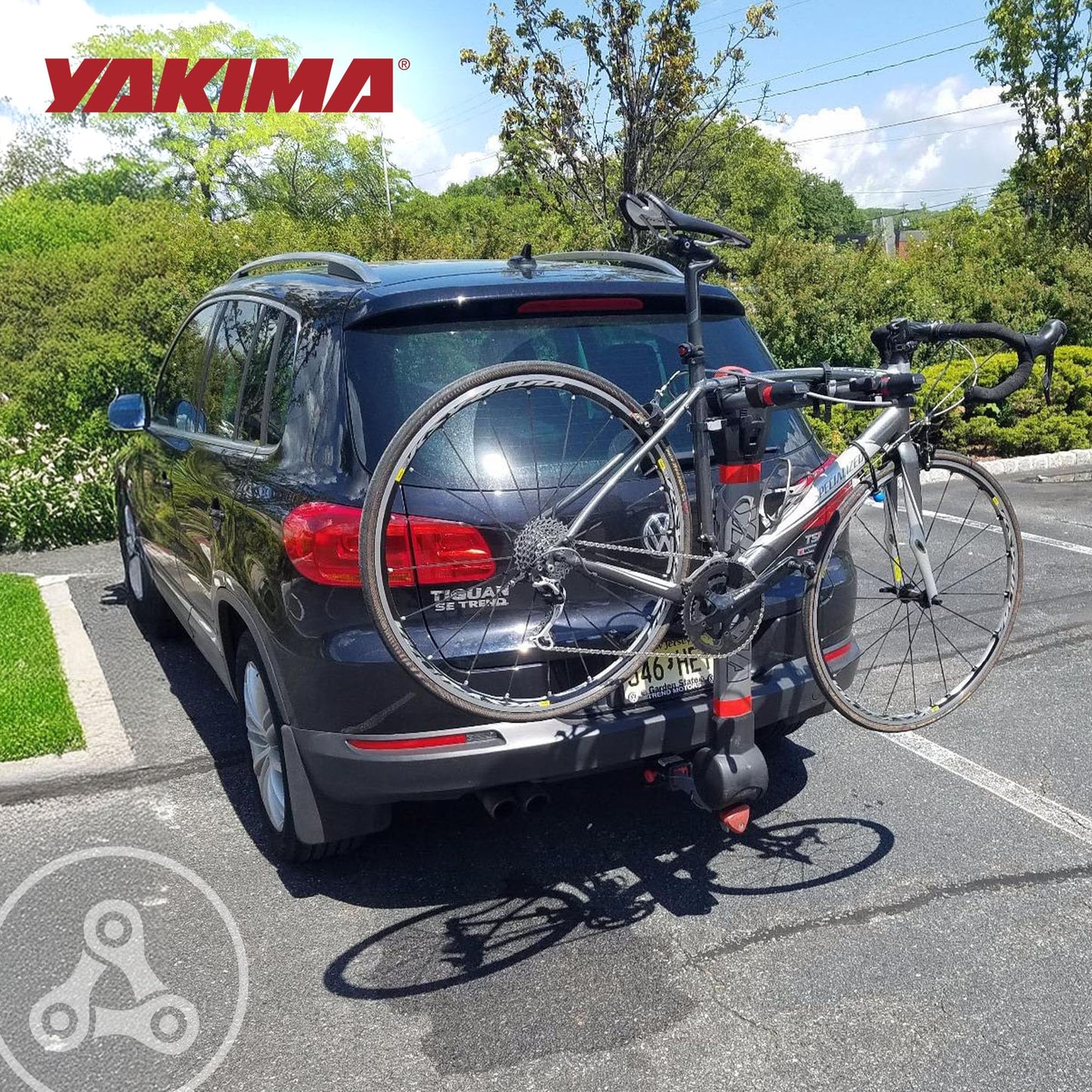 Yakima RidgeBack Tilt Away Hitch Bike Rack Carries Up to 2 Bikes, Fits 1.25 and 2 Inch Hitch Receiver for Cars, SUVs, and Trucks, Black
