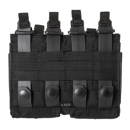 5.11 Tactical Flex Double AR Mag Pouch 2.0 - Versatile Flex-HT Mounting Holster, Concealed Retention, Waterproof Straps, Black, 1 SZ, Style 56754ABR
