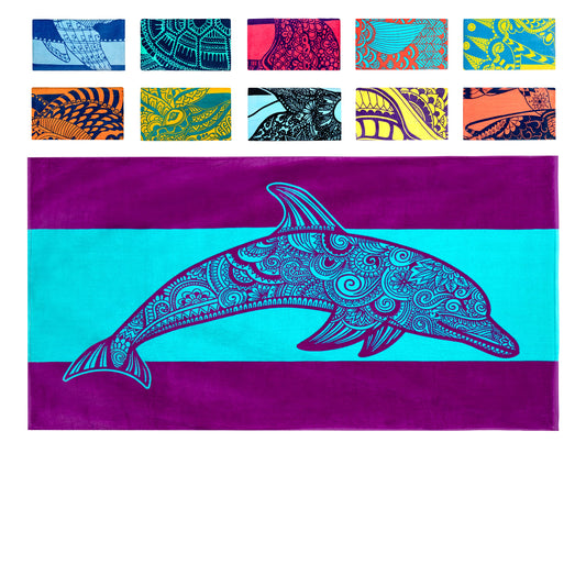Nova Blue Beach Towels