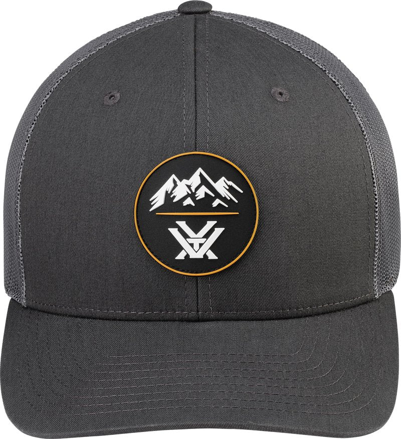 Vortex Optics Three Peaks Patch Snap Back Caps (Charcoal)