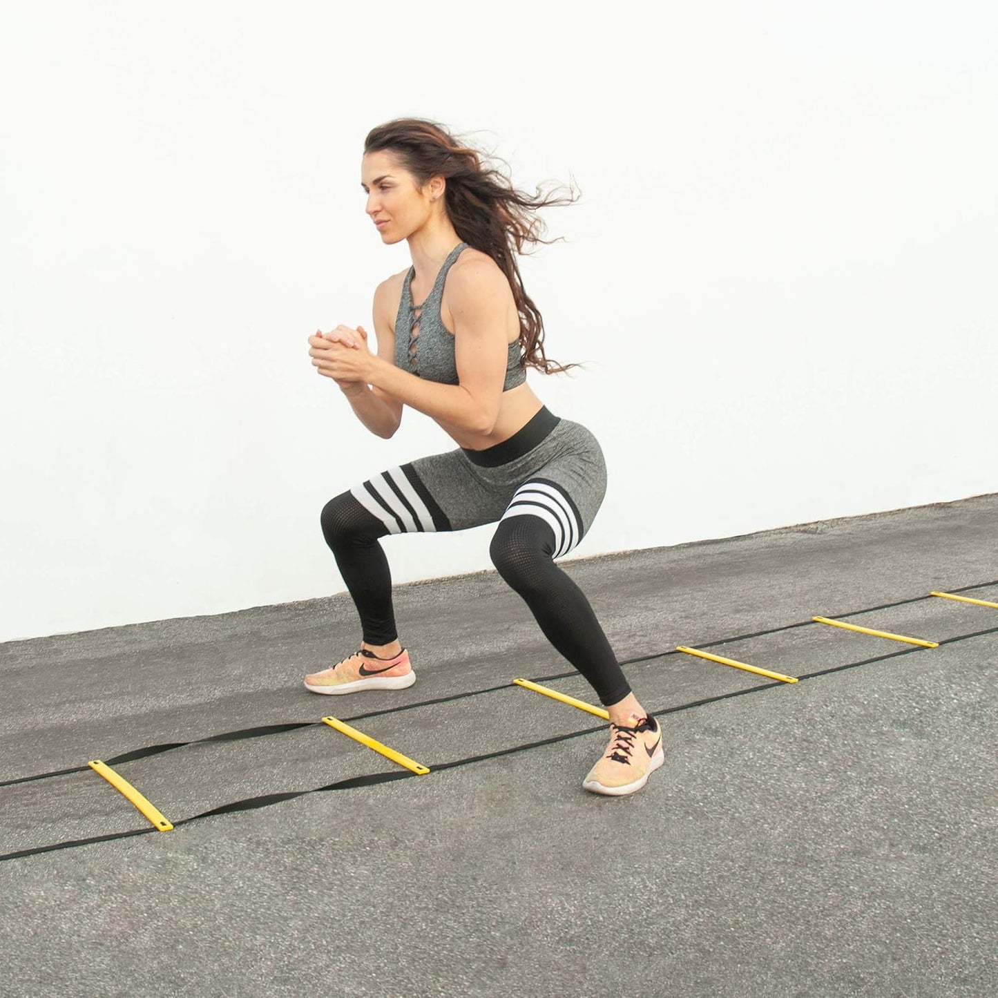 ProsourceFit Speed Agility Ladder - Enhance Speed Training & Sports Agility | 8, 12, 20 Rung with Free Carrying Bag