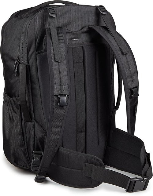 JanSport Venture Pack - Versatile Travel Backpack with Large Compartment, Compression Straps & Dual Water Bottle Pockets, Black