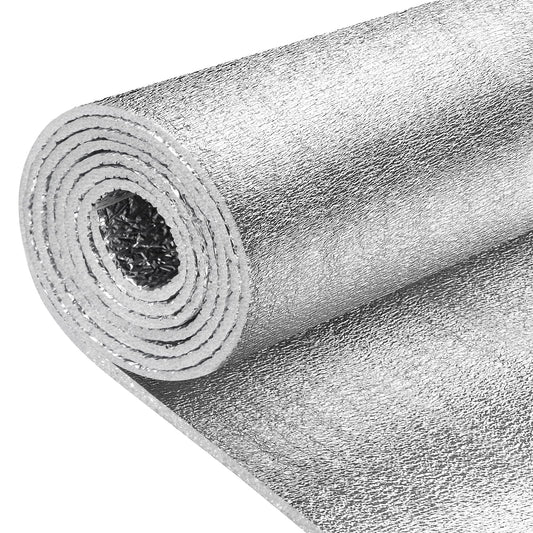 HADOR Window Insulation for Winter, Reflective Insulation Roll 16 in X 10 Feet, Double-Sided Aluminum Foam Core Radiant Barrier Kit for RV and Skylight Windows, 1 Roll