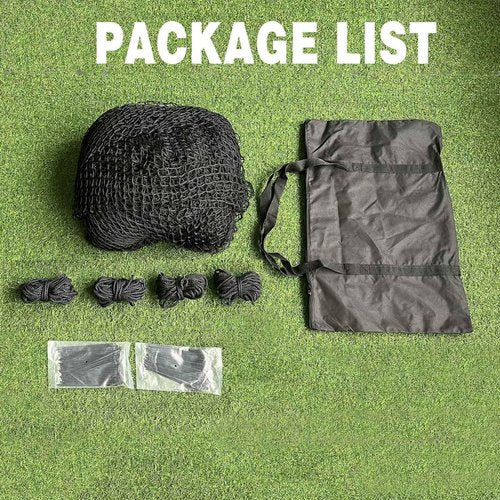 Jecarden Golf Batting Cage Netting 10 x 10 x 10ft Practice Net for Golf (Frame NOT Included) Training Net with Tie Ropes for Backyard Indoor Outdoor