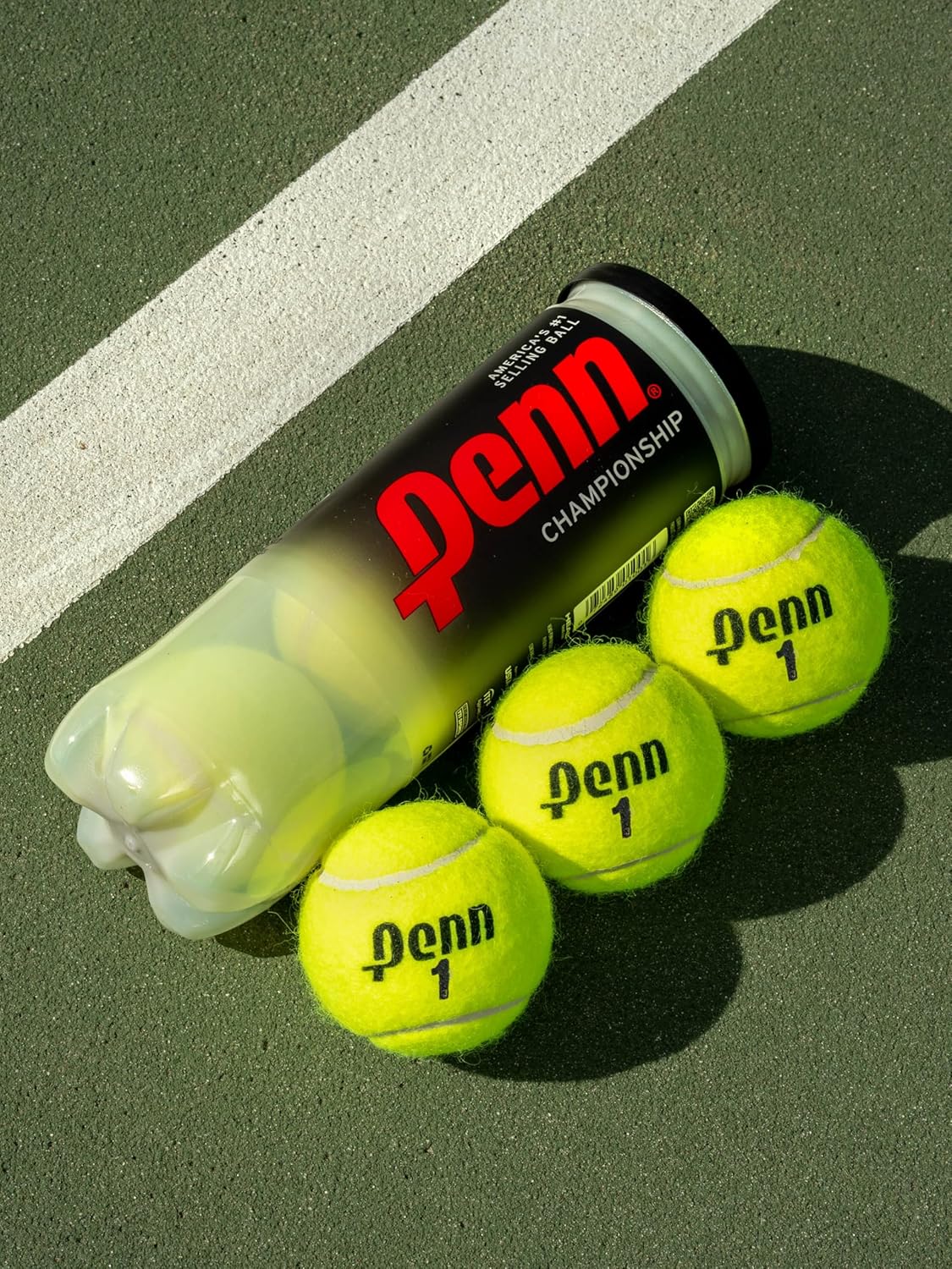 Penn Championship Tennis Balls - Extra Duty Felt Pressurized | 24 Cans, 72 Balls for Optimal Performance