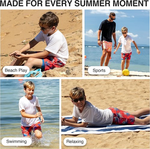 Kanu Surf Quest Boys Swim Trunks - Quick Dry Compression Liner for Ultimate Comfort