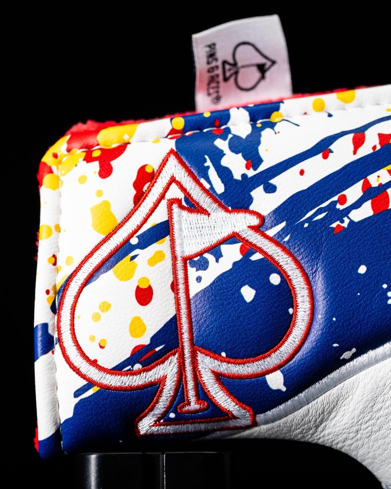 Pins & Aces Colorado Tribute Premium Golf Club Head Cover - Premium, Hand-Made Leather Headcover - CO Flag Styled, Tour Quality Golf Club Cover - Style & Customize Your Golf Bag (Blade)