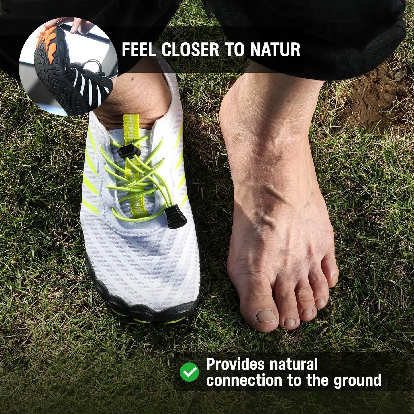 Hiking Barefoot Shoes for Womens Mens, 2026 New Comfortable Healthy&Non-Slip Barefoot Vitality Shoes Women's Minimalist Athletic Footwear, Wide Toe Box Water Shoe for Women Men,Hiking Walking Daily Wear