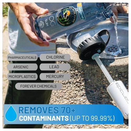 Epic EveryTap Bottle Filter Complete Filter | 1-Pack | 75 Gallon Total Life | 3-4 month Supply | Compatible with all Epic Water Bottles | Replaces Everyday and Outdoor (EveryTap)