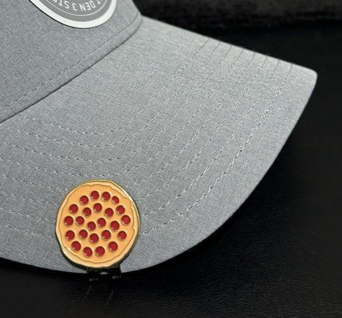 Lunar Links Golf Golf Ball Marker, Funny Golf Gifts for Men or Women, Golf Accessories for Women or Kids, Magnetic Golf Marker Tool, Unique Item for Golf Goodie Bag (Pizza)