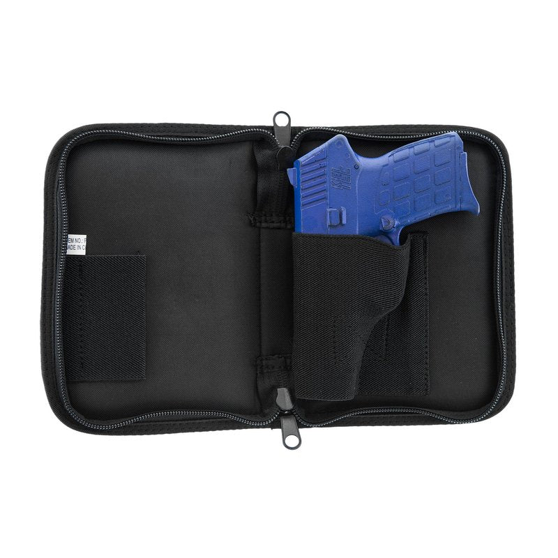 UTG Discreet Sub-compact Handgun Case for Pistol & Revolver , Black, Size: Length 5" x Height 7"