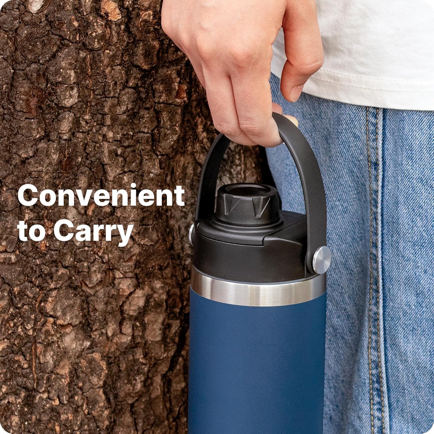 YETI Spout Lid - Replacement Handle Cap for Rambler Water Bottles | BPA-Free, Fits 18-64 oz