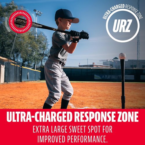 Franklin Sports Kids Teeball Bat - Venom & Barracuda Aluminum Composite - USA Baseball Certified - Youth Drop -10 to -13