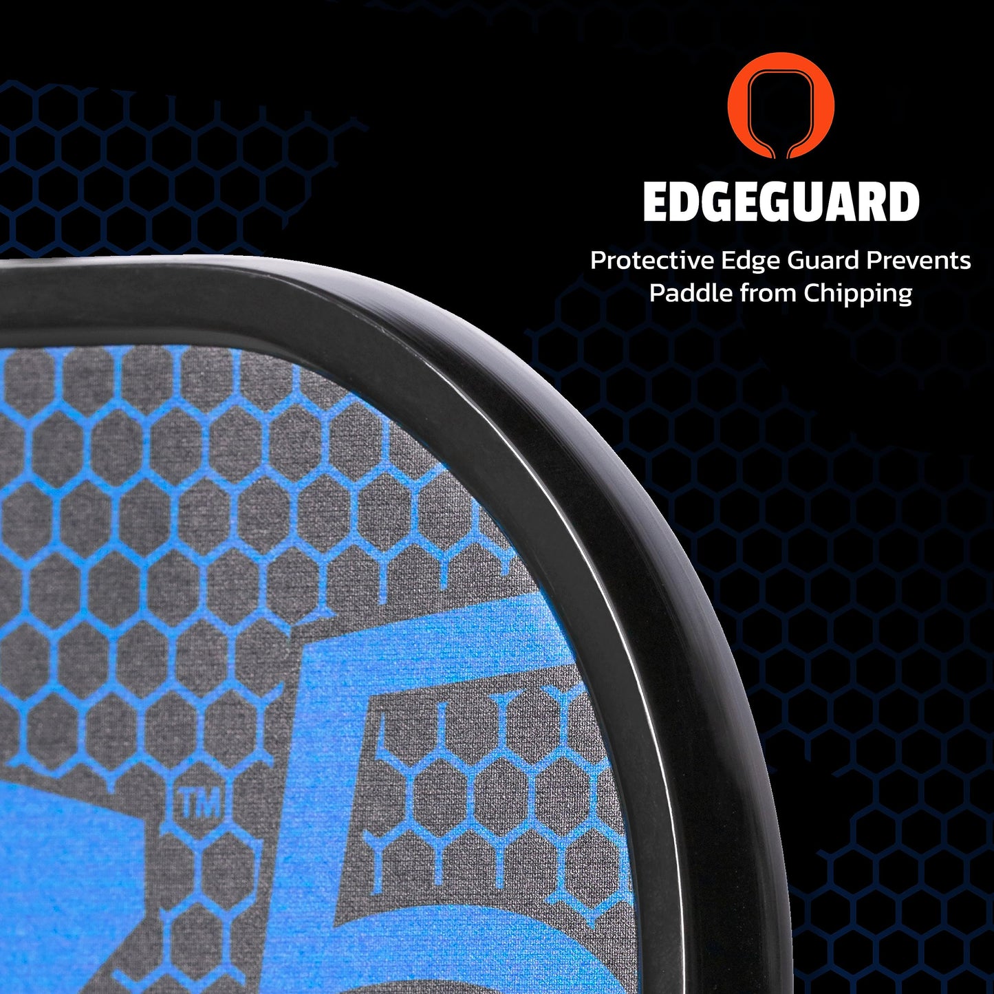 ONIX Graphite Z5 Pickleball Paddle (Graphite Carbon Fiber Face with Rough Texture Surface, Cushion Comfort Grip and Nomex Honeycomb Core for Touch, Control, and Power),Blue