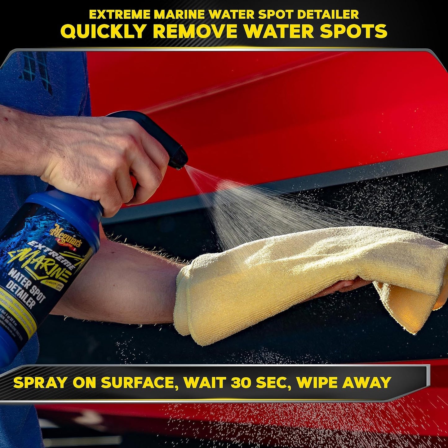 Meguiar's Boat & RV Wash & Wax Starter Kit - Ultimate Detailing Solution for Boats & RVs | Includes Wash, Wax & Accessories