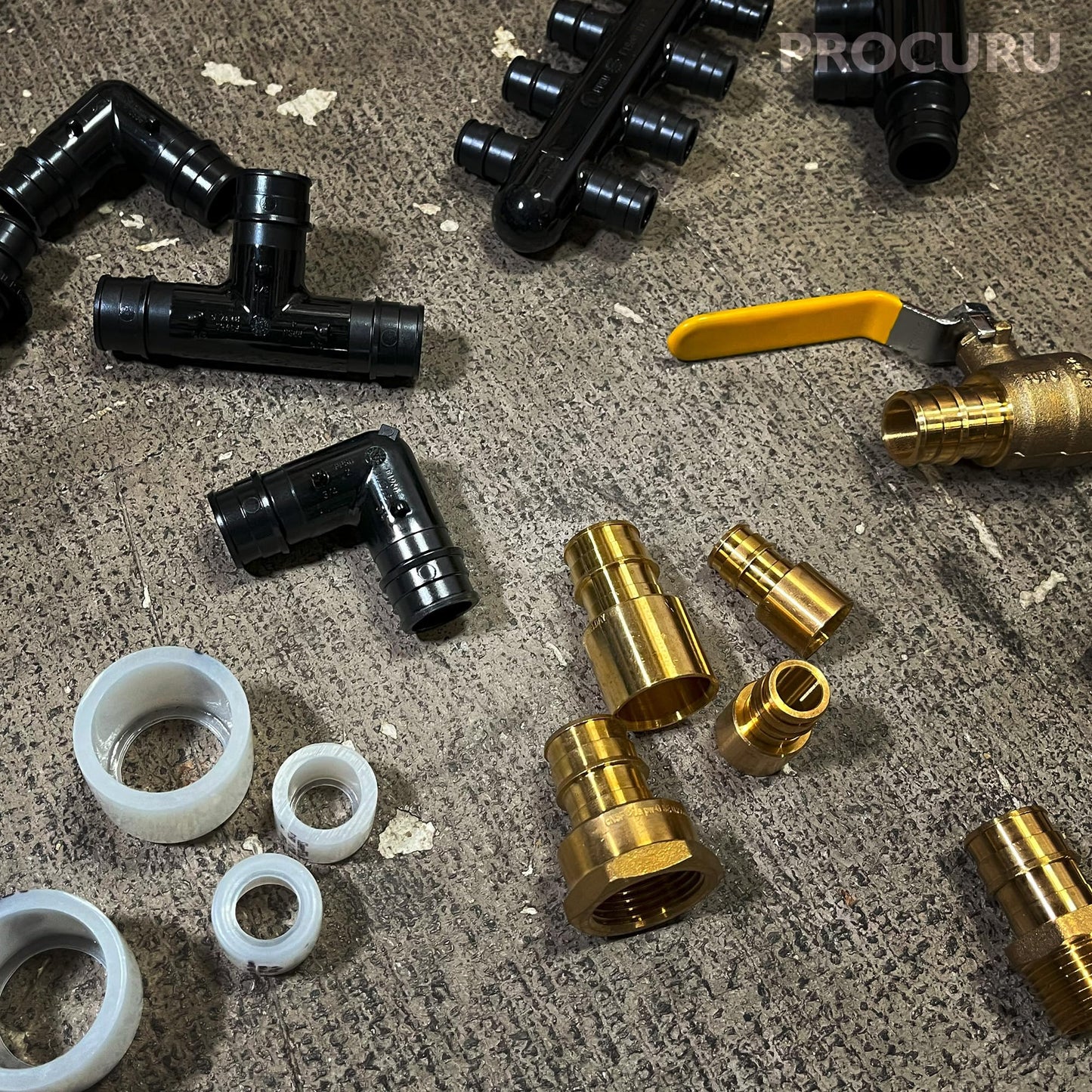 [100-Pack] PROCURU 1/2-Inch 90-Elbow Expansion PEX-A F1960 Plumbing Fitting, Certified Safe