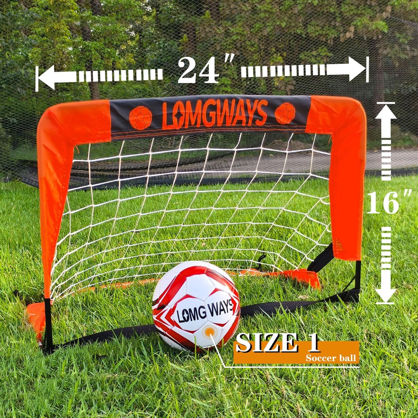Soccer Goal by [Brand Name] - Foldable Frame Net for Kids & Youth | Indoor & Outdoor Use with Carry Bag - Easy Setup