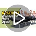 Waterproof Ping Pong Table Cover - Universal 9x5 FT - Black