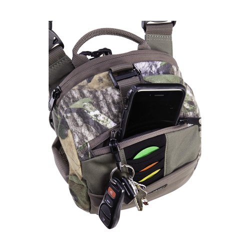 Allen Company Shocker Cut-N-Run Turkey Hunting Pack - 3in1: Thigh Pack, Sling Pack, Chest Pack - 9 Features, 10 Inch/315 Cubic inches / 5.2 L, Camo 19170 One Size