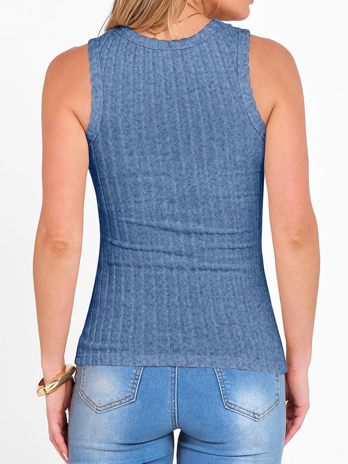 ANRABESS High Neck Tank Top - Women’s Sleeveless Summer Shirt | Soft Slim Fit Racerback Design