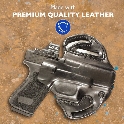 Desantis Speed Scabbard Gun Holster, Fits Glock 19, 19X, 19 GEN 5, 45, 23, 32, 19 MOS, 19X MOS, 19 GEN 5 MOS, 45 MOS, 23 MOS, 32 MOS Guns, Unisex Holster, Right-Hand Draw, Black