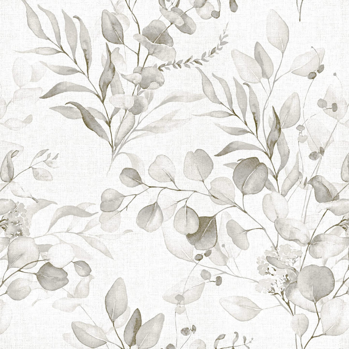 Naphite Floral Wallpaper Peel and Stick Wallpaper for Bedroom 118inL17.3inW Grey Floral Boho Contact Paper for Cabinets Drawer Self Adhesive Removable Farmhouse Contact Paper Eucalyptus Leaf Nursery