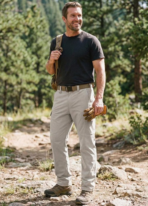 Libin Men's Cargo Pants - Water Resistant Tactical Outdoor Trousers with 9 Pockets for Hiking