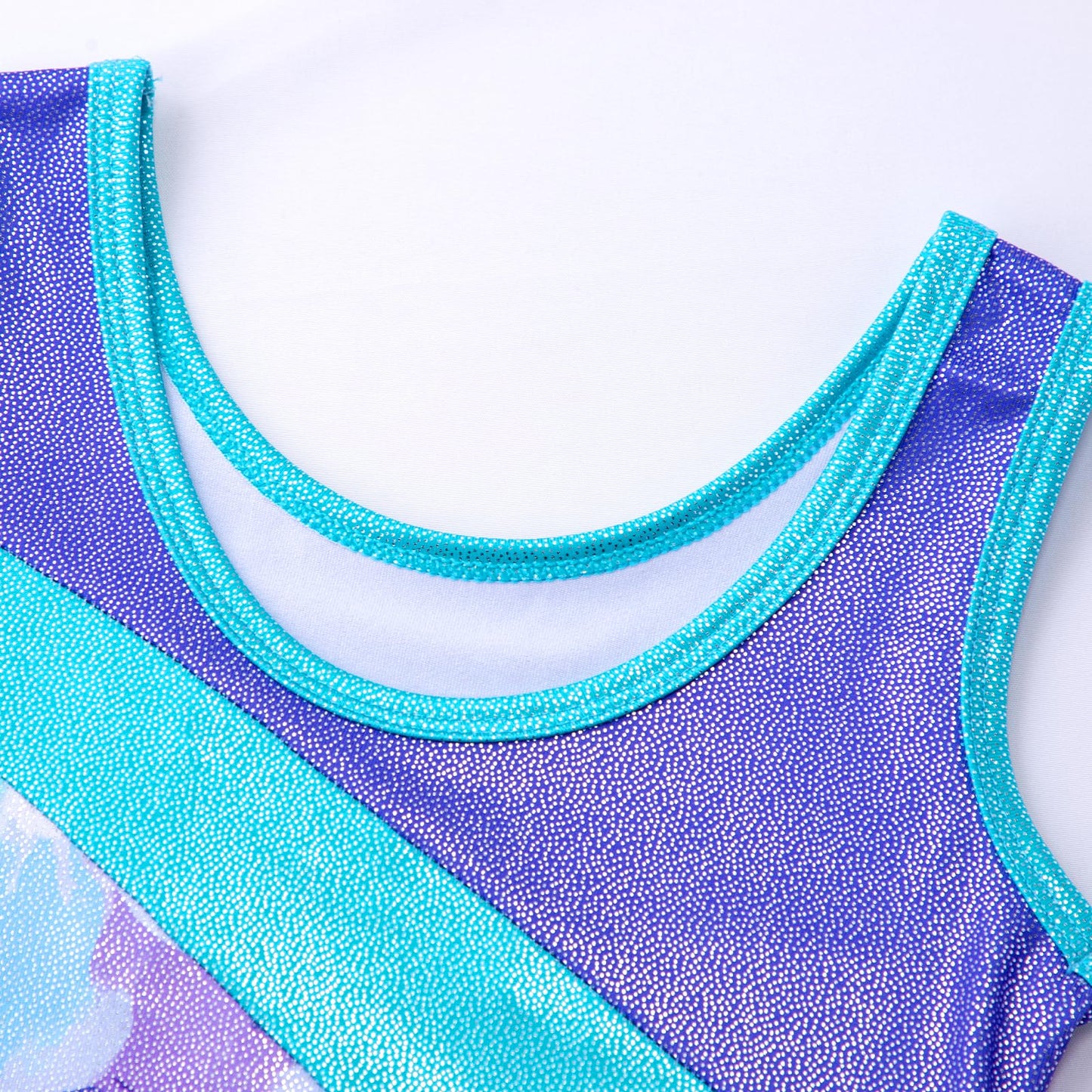 HOZIY Leotards for Girls Gymnastics Size 8-10 Practice Tumbling Outfits Equipments Kids Leo Purple Floral Spliced Dance Clothes