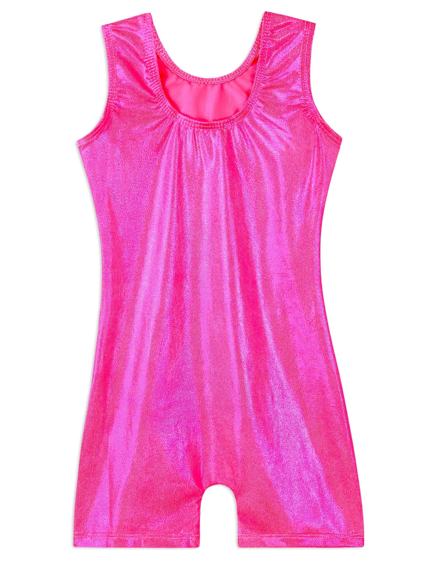 Domusgo Gymnastics Leotards for Girls 6-7 Years Old Sparkly Sleeveless Tank Outfits Rose Kids Workout Bodysuits