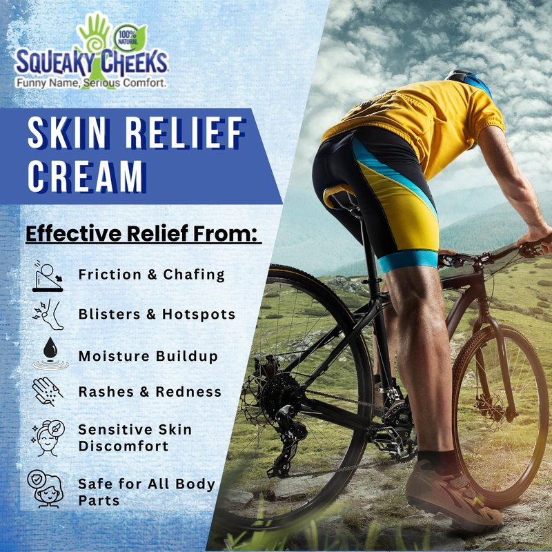 Squeaky Cheeks - Premium Anti-Friction Cream for All-Day Comfort