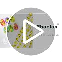 Abstract Yellow Twisted Face Nail Art Stickers - 2 Sheets