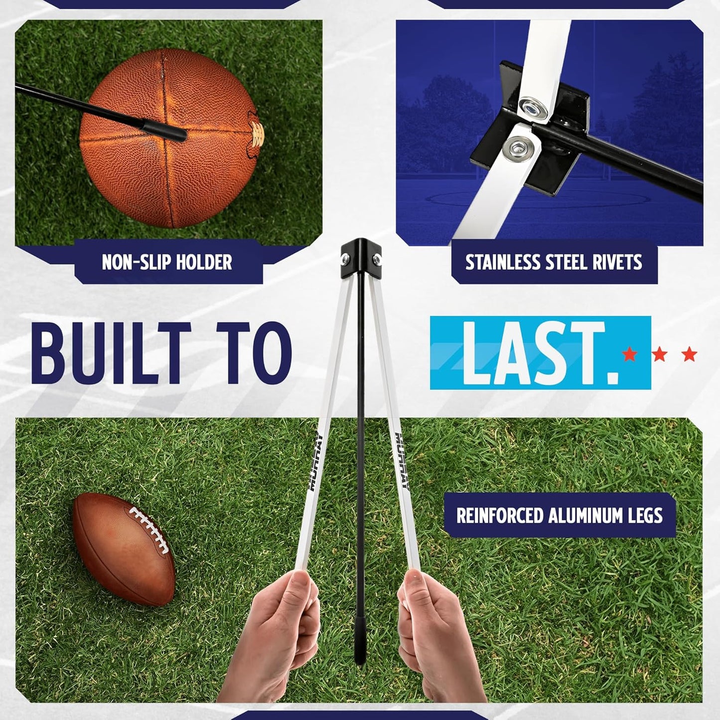 Murray Sporting Goods Football Kicking Tee - Essential Training Equipment for All Ages - Durable Stand for Field Goal Kickers