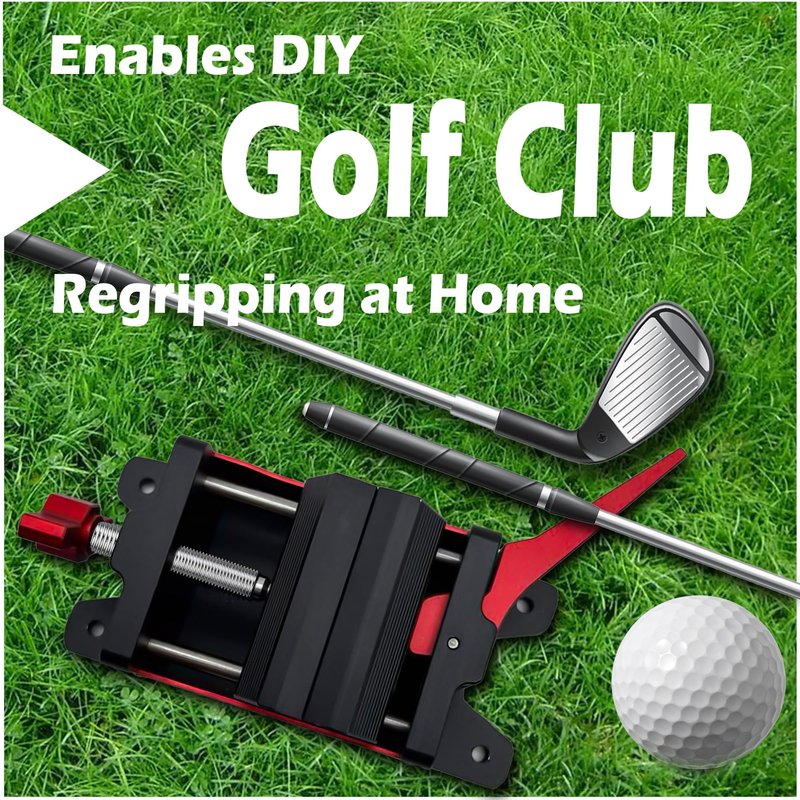 NeonArtistry Golf Club Vise Clamp with Quick Release – Aluminum Golf Shaft Clamp for Regripping, Grip Removal, Club Repair (6–28mm Range)