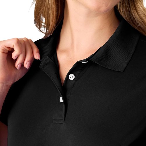 Hanes Women's Performance Polo - Moisture-Wicking Sport Shirt with 40+ UPF Protection | 3-Pack Available