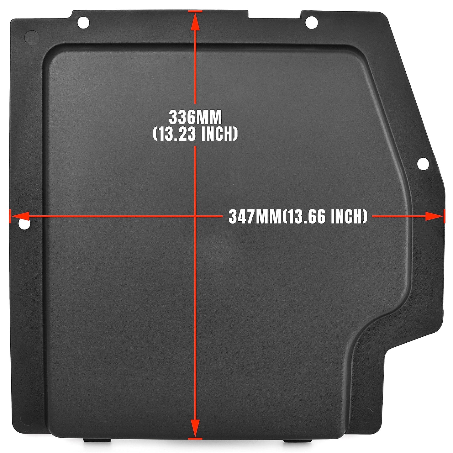 KATIMOTO Black Battery Cover Kit for Can Am Maverick X3 / X3 MAX 2017-2025 All Models Accessories, Maverick X3 Plastic Battery Pack Protection Plates (1 PCS)