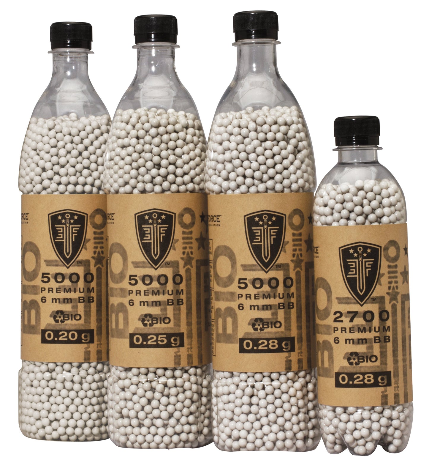 Elite Force Premium Biodegradable 6mm Airsoft BBS Ammo, .28 Gram, 2700 Count