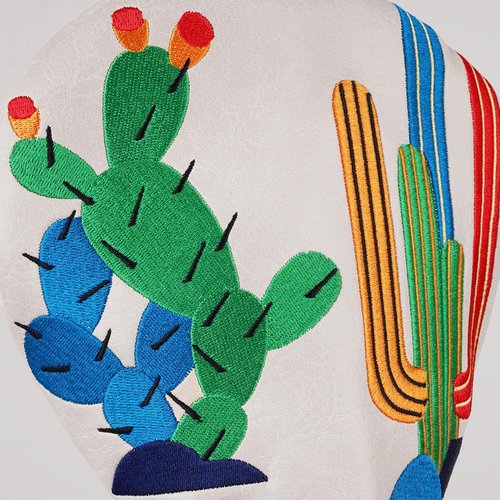 Driver Headcover Cactus Embroidery Premium PU Leather Style Golf Driver Head Cover