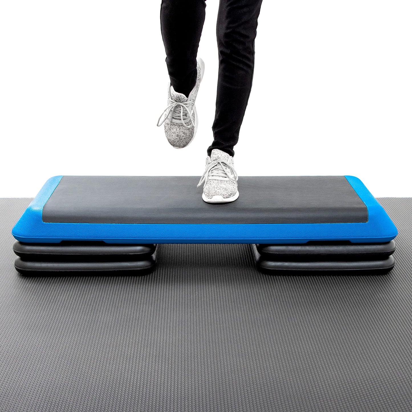Trademark Innovations Gym Equipment Home Floor Large Workout Exercise Mat with Carry Strap and Training Gloves Set