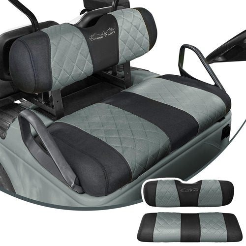 Jaxpare Golf Cart Diamond Seat Covers Kit Fit for EZGO TXT 1994-2013/EZGO RXV OEM Ordinary Front Seat Cushion.Breathable and Washable Sandwich Mesh Air Spacer.Renew Your Golf Cart.
